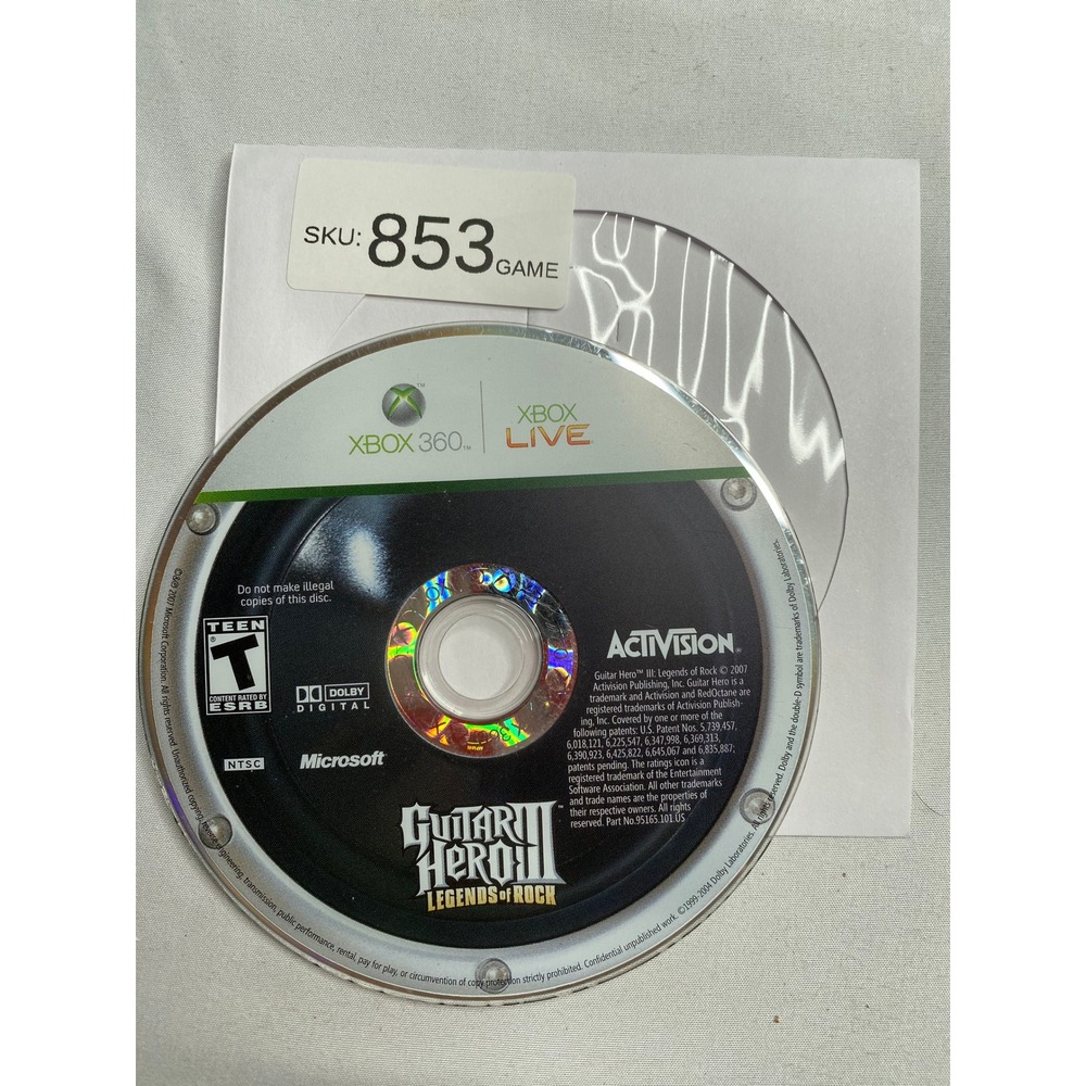 Guitar Hero III Legends of Rock Xbox 360